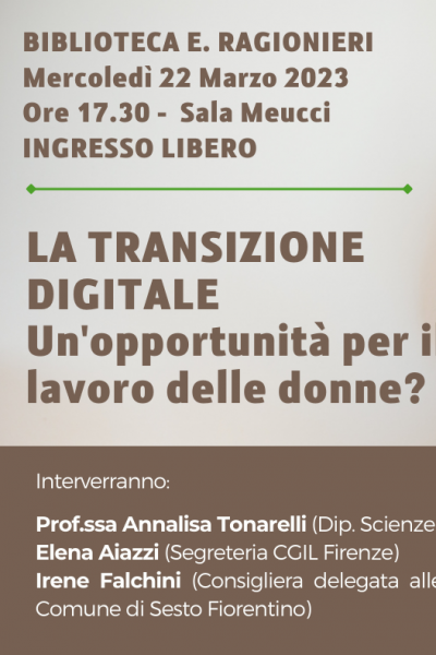 transizione digitale donne